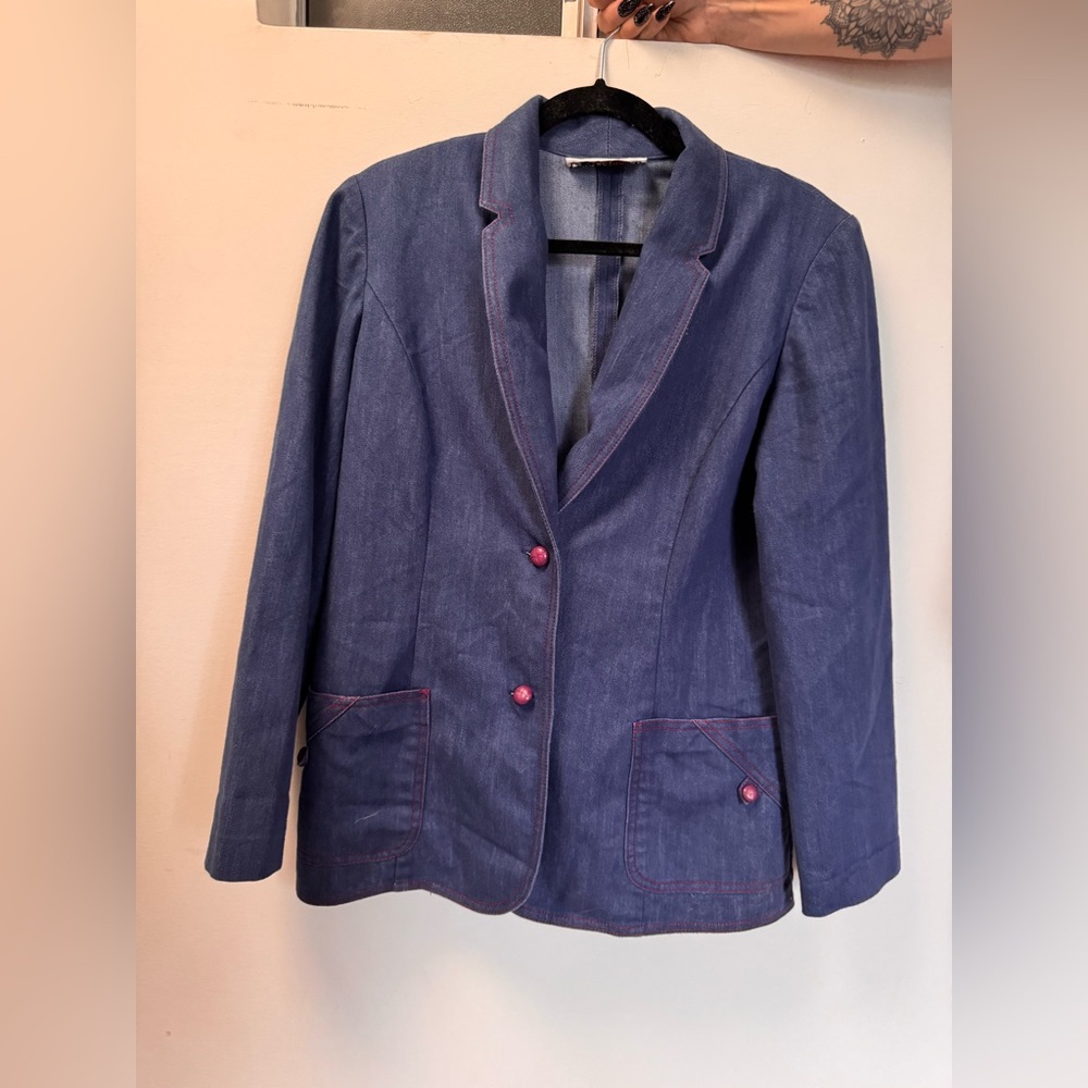 Vintage Joyce Jaguar Denim Blazer
